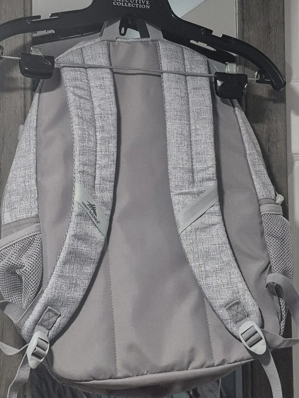 High Sierra Light Gray Textured Backpack